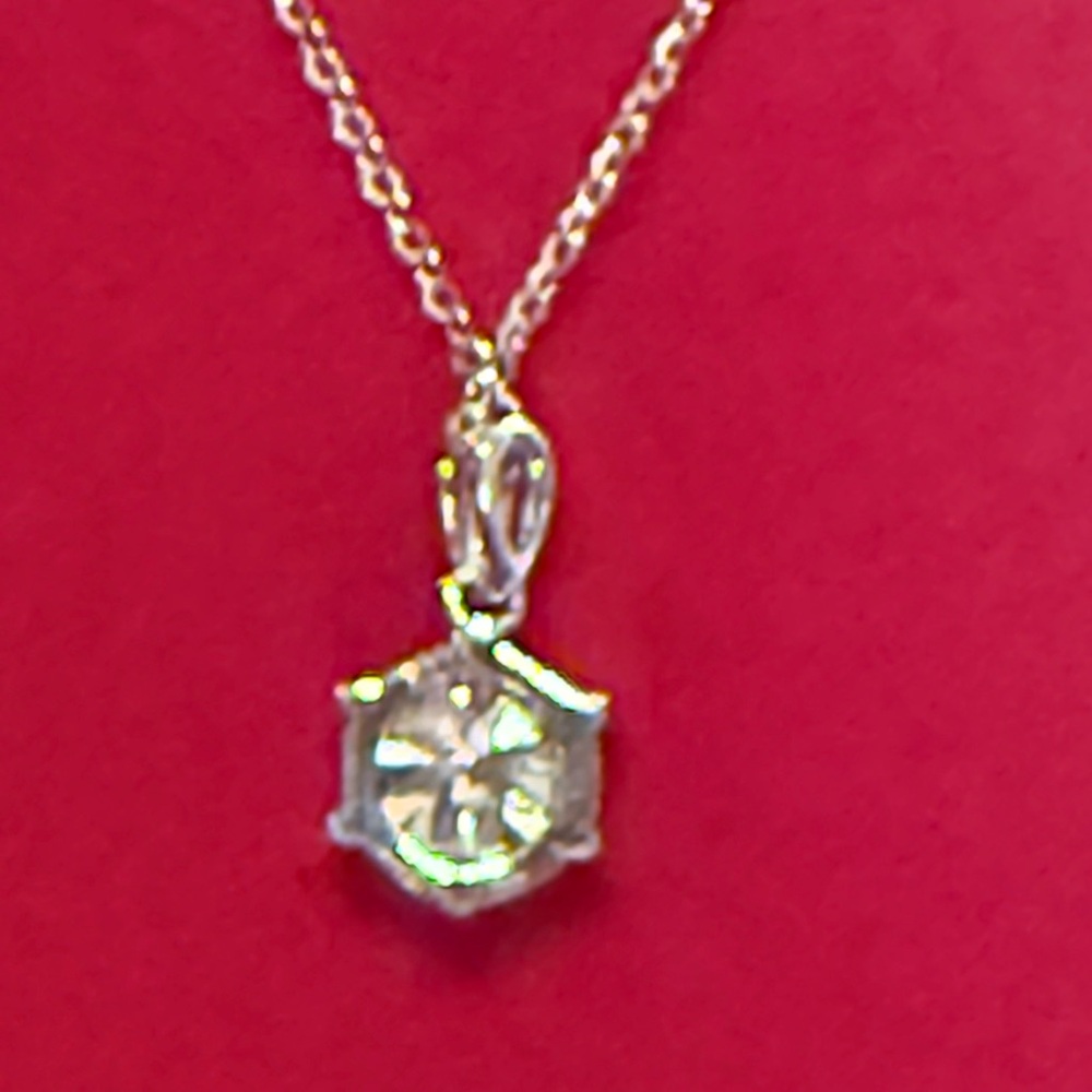 MOISSANITE 925 SILVER 2TCW Solitaire Necklace MSRP:$1 780.00 NWT & GRA - Picture 5 of 12